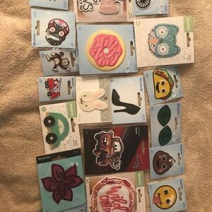 Assorted Iron-On Patches - Fun Colorful Designs